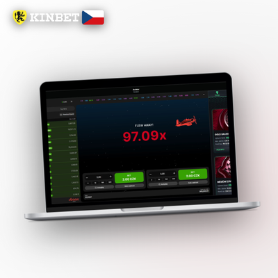 Ikona auto-cashout s nastaveným násobitelem v Aviator demo Kinbet Casino