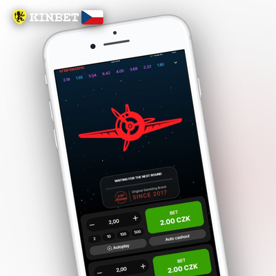 Ikona dual bet ve dvou sázkových polích hry Aviator v Kinbet Casino