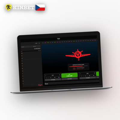 Lišta historie kol s násobiteli v Aviator app Kinbet Casino v reálném čase