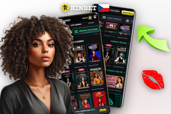 Detail displeje s ikonou otisku prstu pro bezpečné přihlášení do Kinbet Casino aplikace
