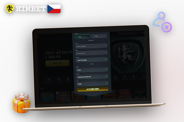 Mobilní telefon s ověřovacím kódem pro zabezpečení účtu v Kinbet Casino