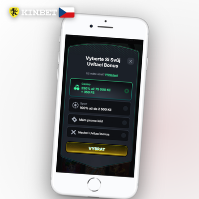Smartphone s příchozím SMS ověřovacím kódem při registraci v Kinbet Casino