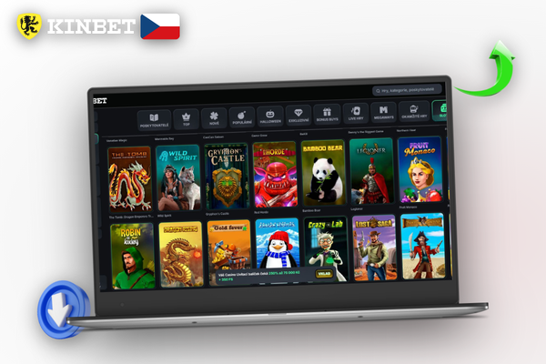 Kinbet Casino na počítači funguje spolehlivě i na starším laptopu s Windows nebo macOS
