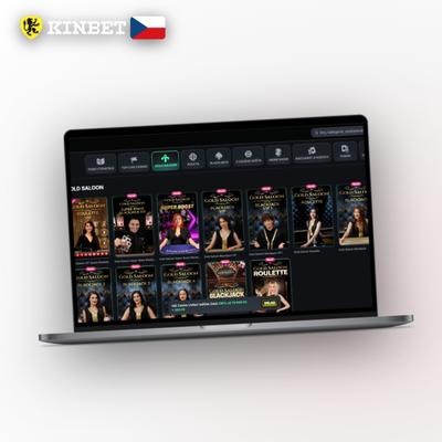 Kinbet Casino desktop verze ve vlastním okně bez rušivých karet prohlížeče