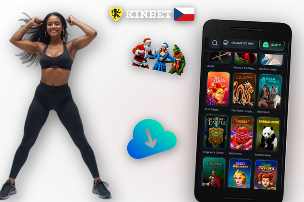 Chatovací okno zákaznické podpory Kinbet Casino přímo v mobilní aplikaci
